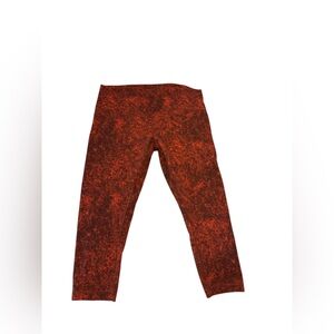 Lululemon Athletica Red and Black Leggings